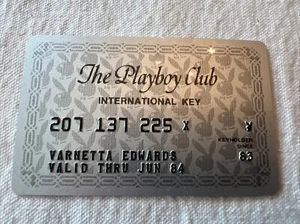 Vintage THE PLAYBOY CLUB INTERNATIONAL KEY CARD Member Since 1983 Expired 1984 - Picture 1 of 2