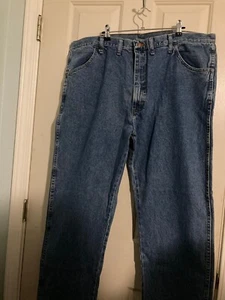 Rustler Jeans 44x30 Straight Leg Regular Fit Heavyweight Stonewashed 87619SW NWT - Picture 1 of 6