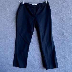 Cabi Women's Size 4 Black Cotton Straight Leg Cropped Dres Pants - Picture 1 of 11