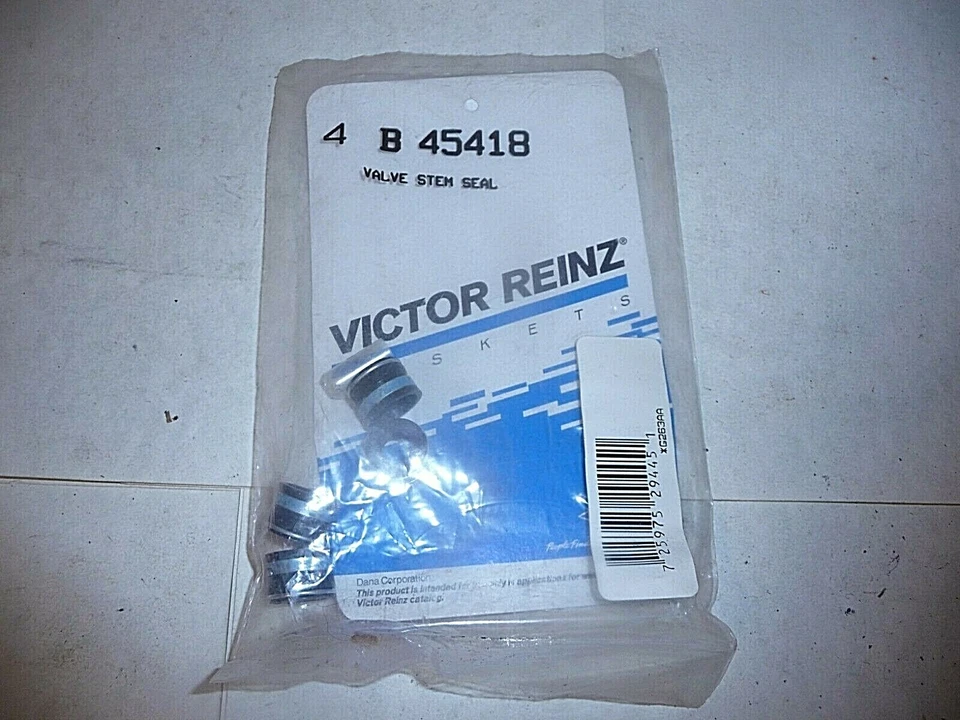 Victor Reinz B45418 Intake Valve Stem Seal Set (4) 1984-1994 Ford 2.3L 2.5L - Image 1 of 1