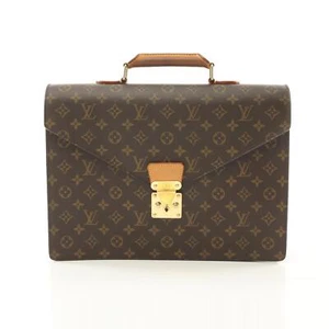 LOUIS VUITTON serviette Conseiller Briefcase bag M53331 Monogram leather Brown - Picture 1 of 12