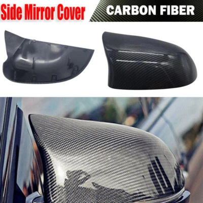Tapa de cubierta de espejo retrovisor de fibra de carbono para BMW X3 F25 X4 F26 X5 F15 X6 F16 2014-2018 Foto 1 de 4