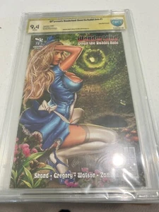 Wonderland Down The Rabbit Hole #1 CBCS Signature Series 9.4 Signed by Greg Horn - Picture 1 of 2