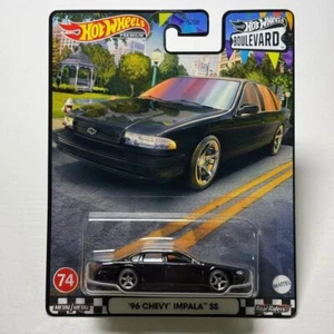 NEW Hot Wheels Premium Boulevard #74 96 Chevy Impala SS (Black) - Picture 1 of 8