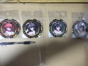cuatro pequeñas placas de acrílico majikoi Maji de Watashi ni Koi Shinasai poker chip ver - Imagen 1 de 1