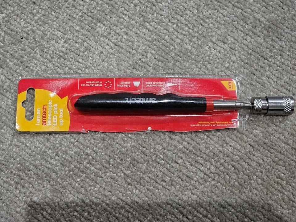COB LED Arbeitsleuchte & Teleskop Pick Up Taschenlampe Werkzeug Magnet Werkstatt Camping