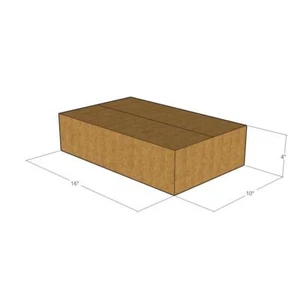 16" x 10" x 4" Corrugated Boxes 32 ECT Pack of 10-16x10x4 | Quality moving bo... - Picture 1 of 3