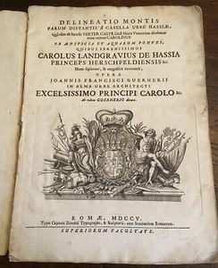 Guernieri G. F. Delineatio montis paruma distantis a casella urbe Hassiae..1705 - Picture 1 of 8