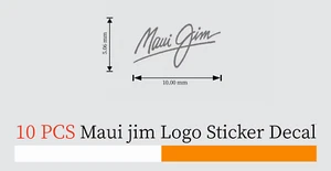 10PCS Vinyl Transfer Sticker 1cm Decal Maui jim Logo for glasses/lens Decoration - Picture 1 of 13
