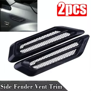 2PCS Car Side Air Flow Vent Fender Decorative Stickers Car Styling Accessories - Picture 1 of 19
