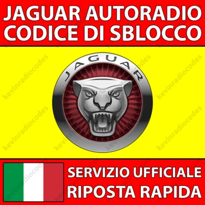 ✅JAGUAR RADIO CODICE DI SBLOCCO XF XJ XJ S XK S-TYPE X-TYPE PER TUTTI I MODELLI✅ - Immagine 1 di 4