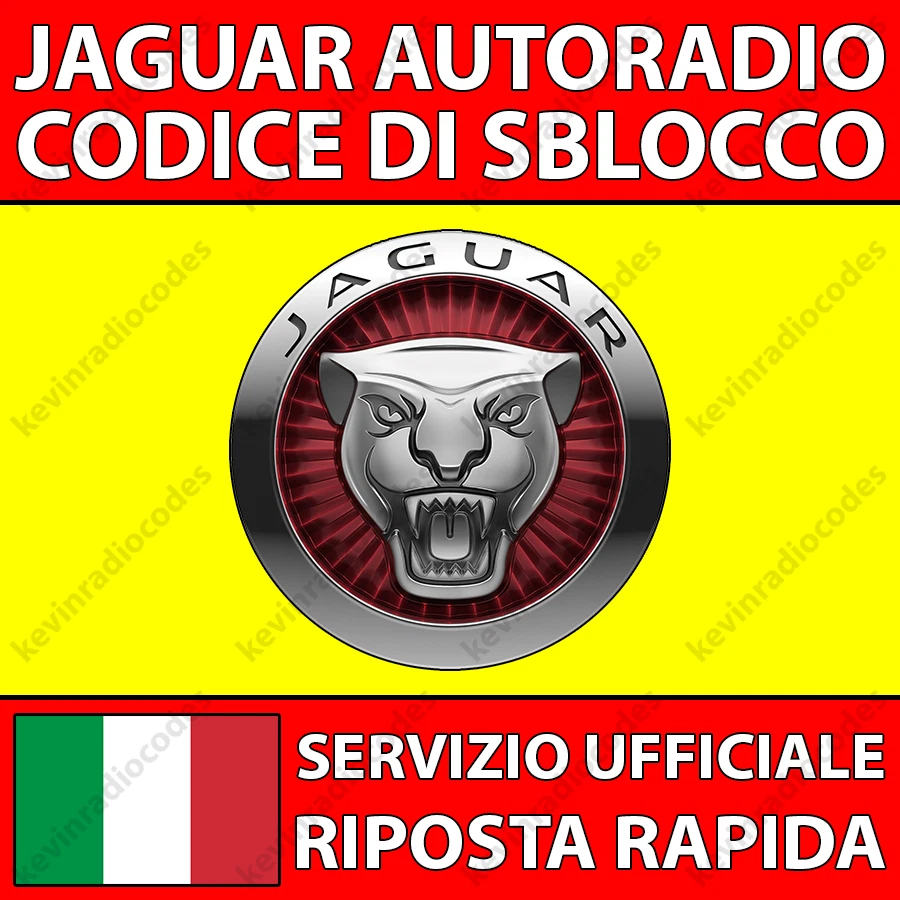 ✅JAGUAR RADIO CODICE DI SBLOCCO XF XJ XJ S XK S-TYPE X-TYPE PER TUTTI I MODELLI✅ - Immagine 1 di 4