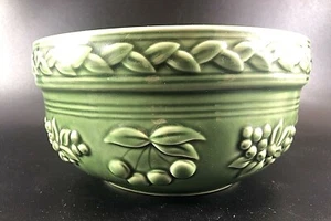 2000 Tender Heart Treasures POTTERY BAKING BOWL Green 3.5" Tall x 7" D - Picture 1 of 6