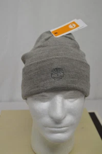 New Timberland Embroidered Gray Logo Cuff Cap Hat  Beanie OSFA - Picture 1 of 6
