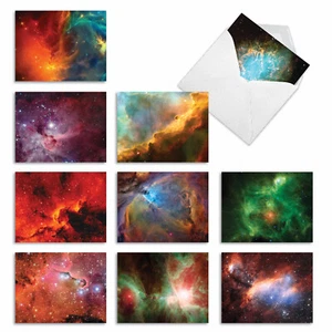 10 Pack Thank You Note Cards With Envelopes - Galactis - Picture 1 of 6