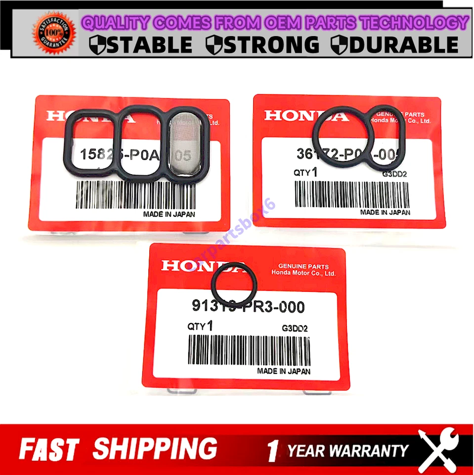 Junta de válvula de carrete solenoide VTEC nueva para Honda Accord Insight Odyssey 1994-2005 Foto 1 de 4