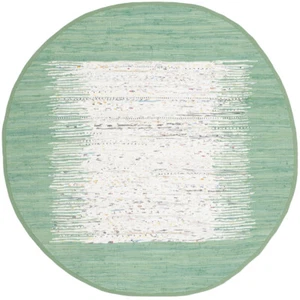 SAFAVIEH Montauk MTK711D Handwoven Ivory / Sea Green Rug - Picture 1 of 23