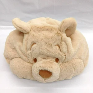 Cappello Winnie the Pooh Tokyo Disney Resort soffice beige peluche berretto divertente Giappone - Foto 1 di 8