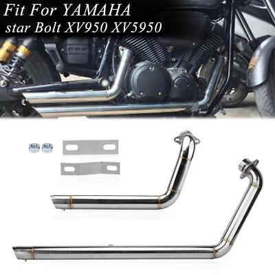Shortshots Staggered Exhaust System Kits For Yamaha V-Star Bolt XVS950 2010-2024 Foto 1 de 4