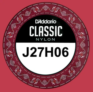 D'Addario J27H06 Classic Nylon Hard Tension, 6. einzelne E .044 klassische Saite - Bild 1 von 12