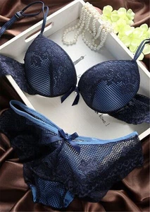 Women Lingerie Set Lace Push Up Bra + Panties Underwear Set bracier de mujer ff - Picture 1 of 69