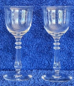 Bryce Brothers Crystal Claret Goblets **2pc ***2oz **5" **MINT - Picture 1 of 6