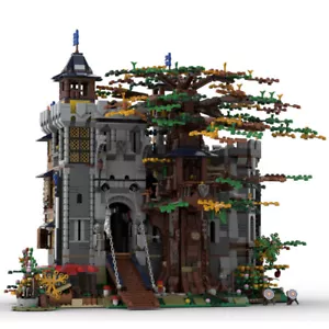 MOC-126920 Medieval Castle & Tree House Modular Building 6223 Parts - Picture 1 of 4