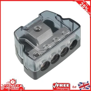 4 Way Power Distribution Block 0GA in 4GA Out for Car Audio Amp Stereo Amplifier - Picture 1 of 10