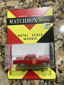 Matchbox Lesney Phantom #59 Custom Ford Fairlane Fire Chief Car Grey Wheels. BPk - Picture 1 of 11