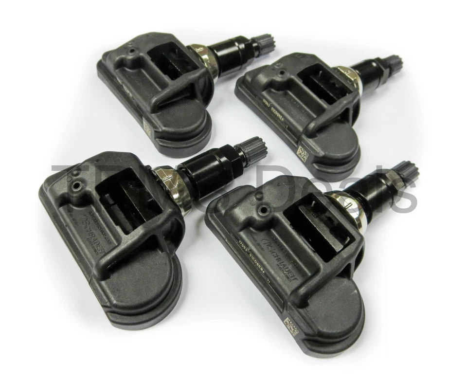 2010 2011 Mercedes Benz E250 E350 E400 E550 New OEM 433mhz Black Stem TPMS Set - Image 1 of 1