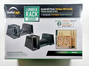 ShelterLogic LumberRack Firewood Rack Adjustable 5.5" x 15" x 10.75", Black