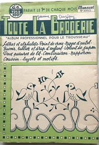 GANZE STICKEREI Nr. 64 Zeitschrift Januar 1959 Profialbum für Schlüsselbund - Bild 1 von 2