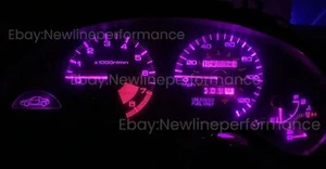 New Higher Quality Pink LED Cluster Bulbs KIT For Honda Civic Del Sol 1993-1997 - Picture 1 of 2