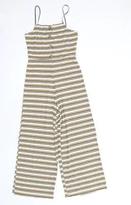 Topshop Womens Beige Polyester Blend Jumpsuit One-Piece Size 10 L26 in - Picture 1 of 10