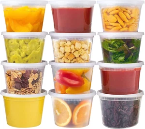 20 Pack Deli Containers with Lids 32 Oz, Food Storage Containers with Lids Freez - Picture 1 of 12