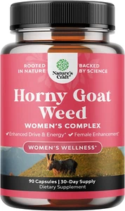Horny Goat Weed for Women Complex - Invigorating Female Support Blend with Ashwa - Picture 1 of 7