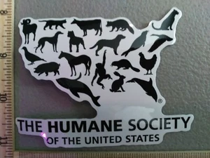 New Human Cute Black United States Cool Vegan Animals Decal Sticker Car Truck  - Picture 1 of 12