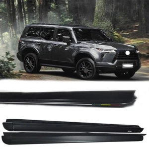 Running Board fits for Lexus GX550 2024 2025 Side Step 2PCS NerfBars Silver Edge - Picture 1 of 9