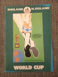ENGLAND V NORTHERN IRELAND - 1985 VINTAGE PROGRAMME - Picture 1 of 1
