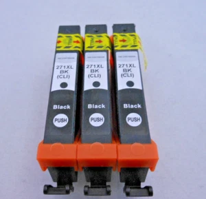 CLI271 Tintenpatrone Schwarz für Canon Pixma MG7720 MG6822 MG6821 6820 MG5722 3PK - Bild 1 von 3