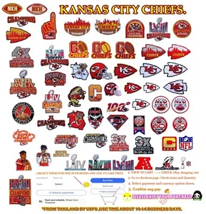 Kansas City Chiefs Football Sport Patches Iron,Sew(Select options)✈Thai by USPS - Picture 1 of 108
