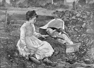 Country scene nature. Children Decorative Poster. Home Graphic Art Design 3827 - Picture 1 of 1