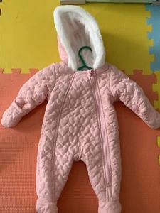 M&Co Baby Girls Pram Suit 0-3 - Picture 1 of 4