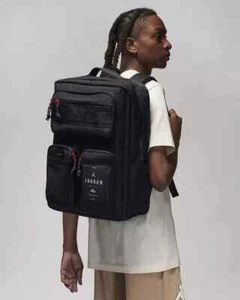Nike Air Jordan Hesi Backpack 15" Laptop MA0838-023 Black Large Bag Back Pack - Picture 1 of 5