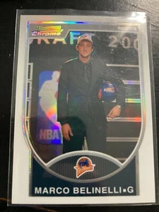 2007-08 Bowman Chrome Refractors #156 Marco Belinelli RC/299/Warriors - Picture 1 of 2