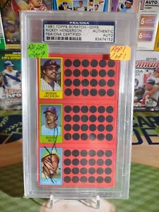 Rickey Henderson PSA/DNA On Card Auto Autograph 1981 Topps Scratch-Offs POP 1 ⤵️ - Picture 1 of 7