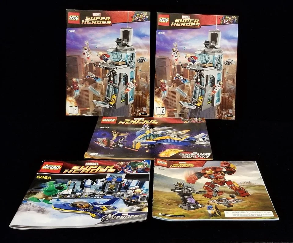 LEGO 6867 76006 76077 76101 76102 Marvel Superheroes INSTRUCTION MANUALS - Image 1 of 1