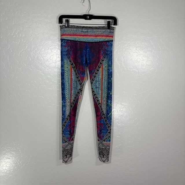Onzie Leggings Mujer XS Tiro Bajo Yoga Pantalones Boho Festival Estampado Azteca Foto 1 de 4