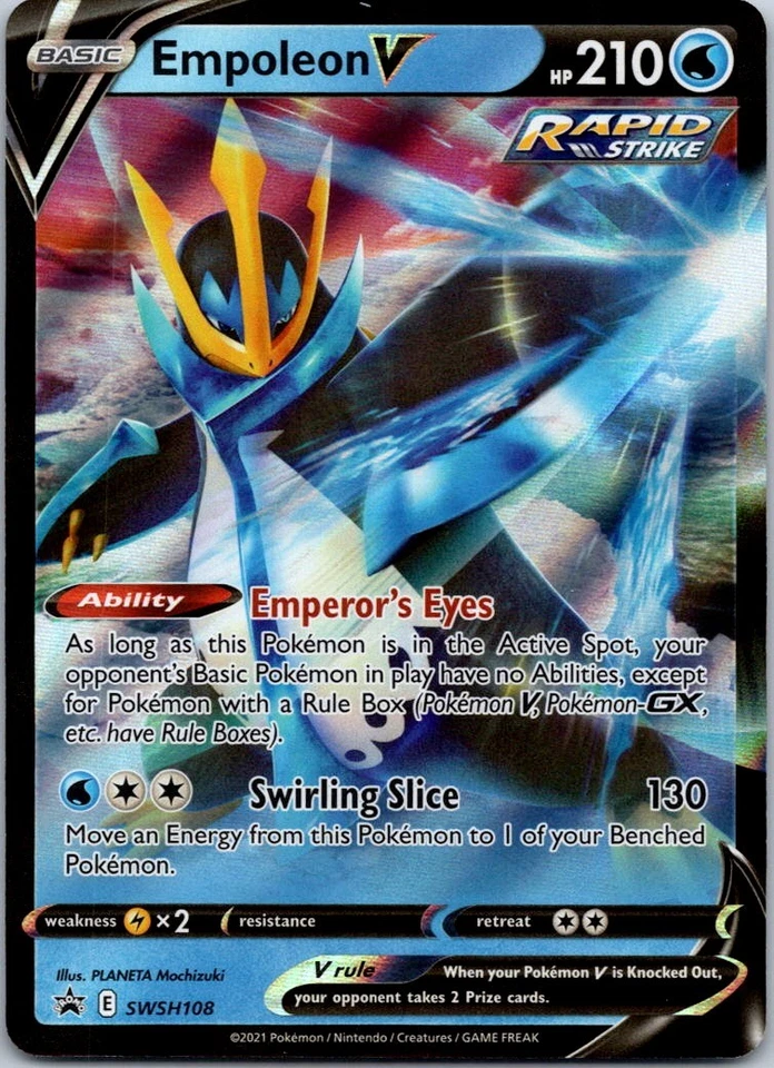 Black Star Promo Empoleon V SWSH108 Promo SWSH: Sword & Shield Promo Cards - Image 1 of 2
