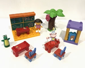 MEGA BLOKS DORA'S BACKPACK SCHOOL TIME ADVENTURES SET 3046 RARE W/ FIGURES 2012 - Picture 1 of 6